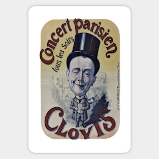 Affiche Concert Parisien CLOVIS Sticker